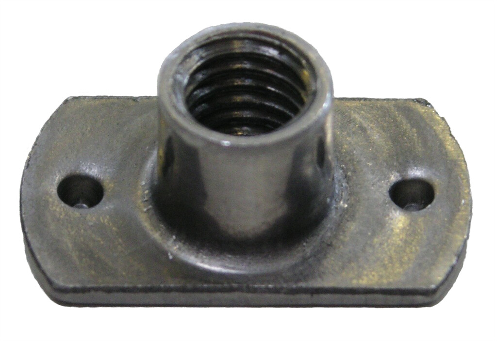 L-welding-on nut AM  8 x 11 steel plain